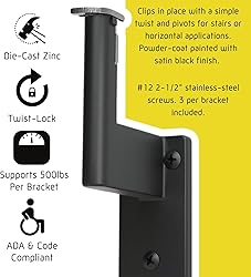 9 ft. Handrail Kit Shipped in 2 Pieces with