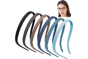 TOBATOBA Headbands for Glasses Wearers No Pressure No Headache Hairbands Square Sunglasses Headband for Women Comfortable Head bands for Girls Non Slip with Teeth 6Pcs