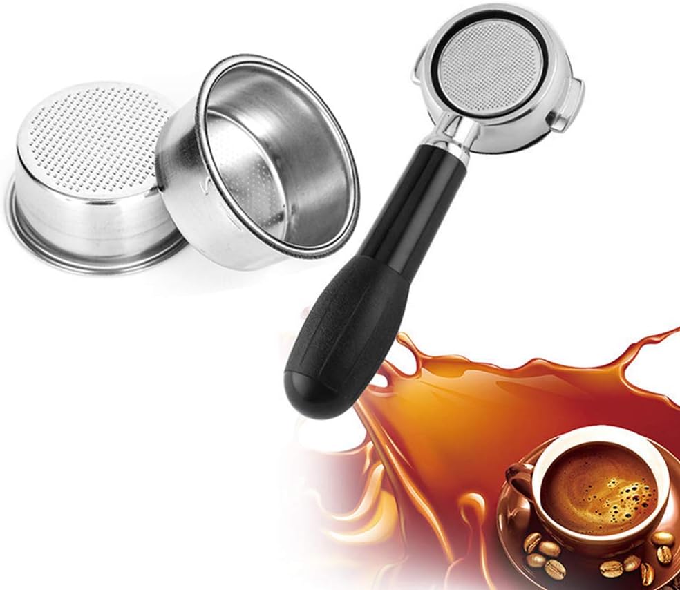 Rolin Roly 2 Filter Basket Non Pressurized Coffee Filter Reusable Stainless Steel Coffee Filter Cup Espresso Filter Machine Accessories 51mm Silver