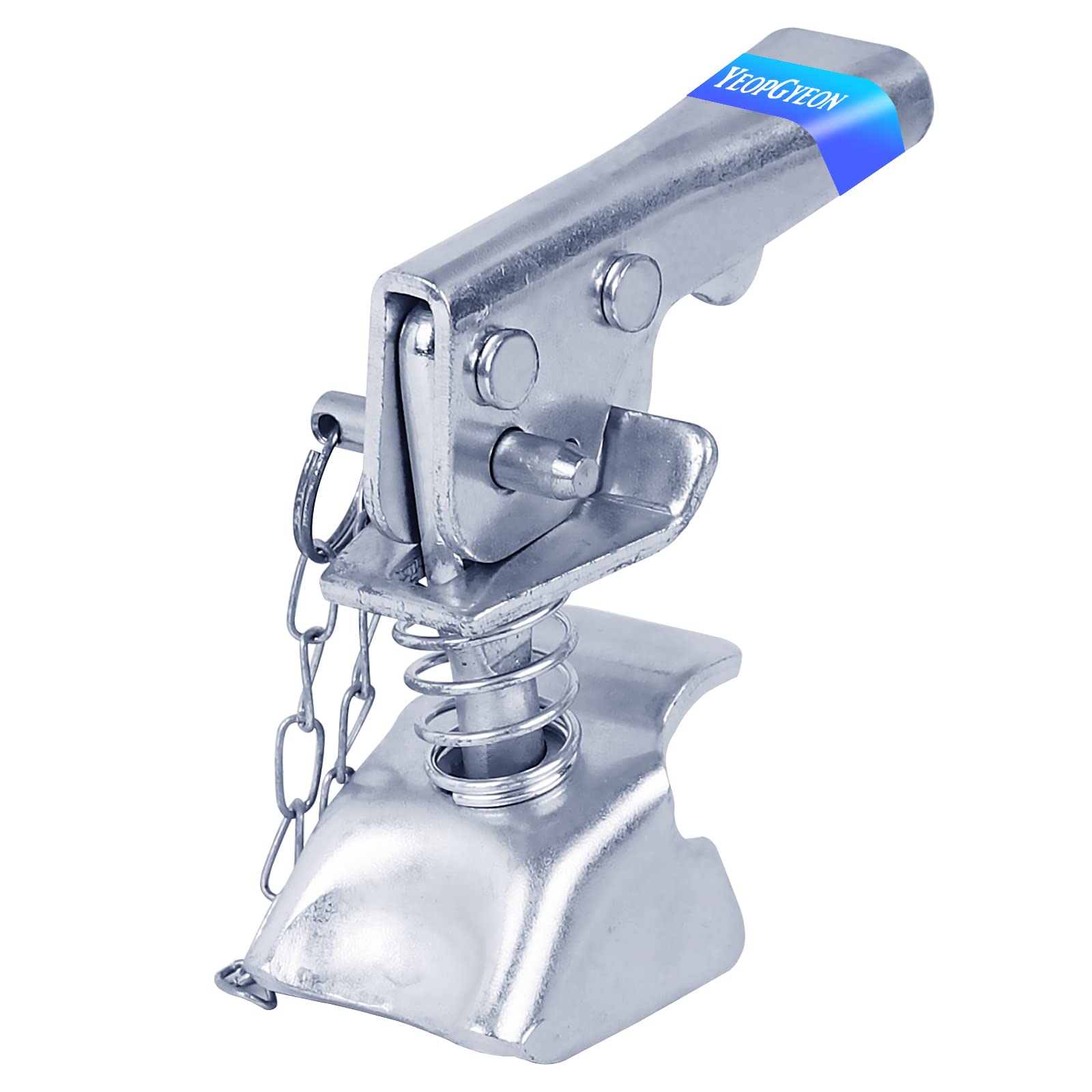 Photo 1 of Trailer Coupler Latch with Chain Fits 2'' 5000Lbs Zinc-Plated