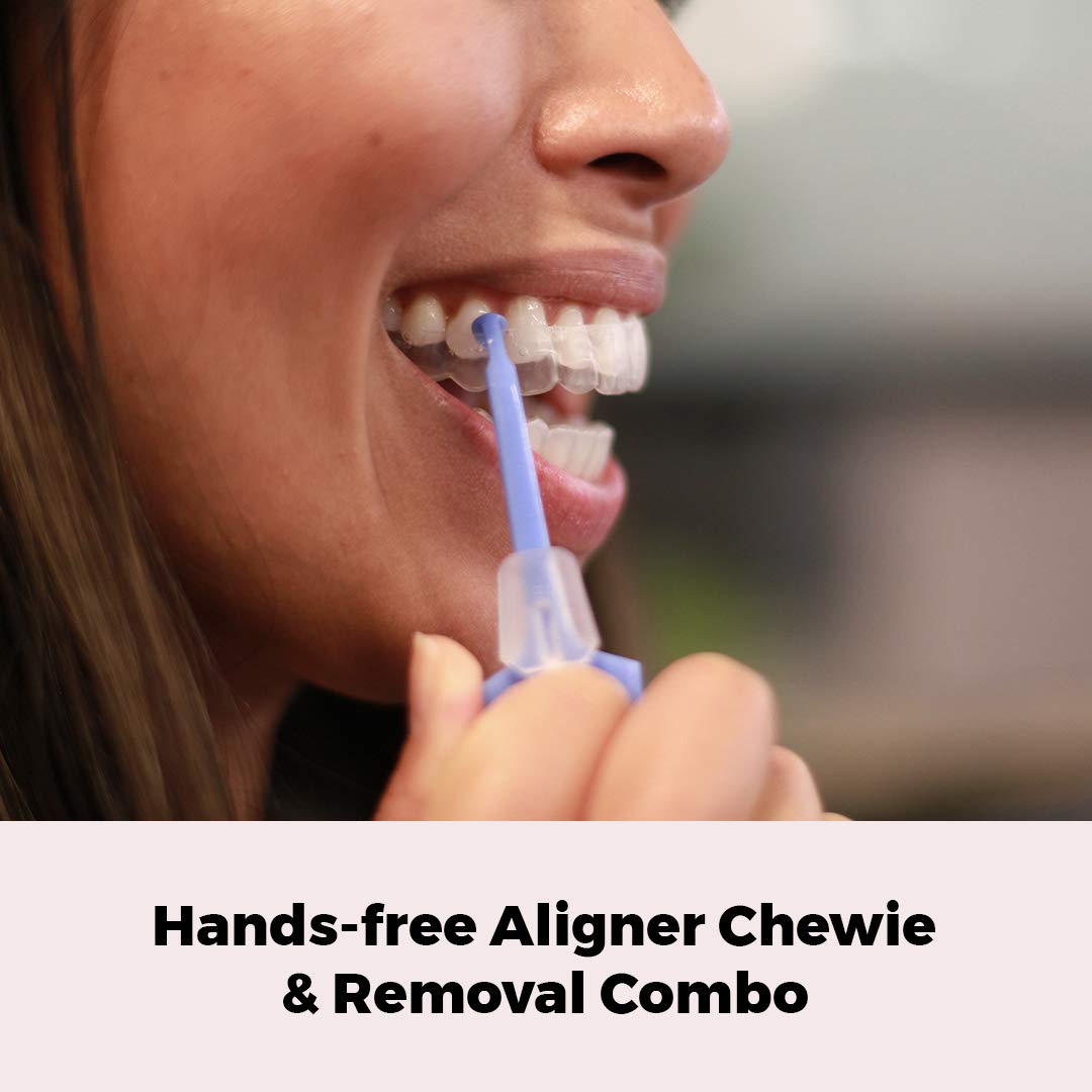 PUL System Aligner Chewies and Removal Tool Combo for Clear Aligners & Braces (2 Pack, Orange) : Beauty