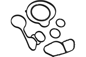 ESWW Engine Oil Cooler Thermostat Housing Gasket Set 55568539 55565385 55568536, 1.4L Turbocharged Thermostat Oil Filter Hous