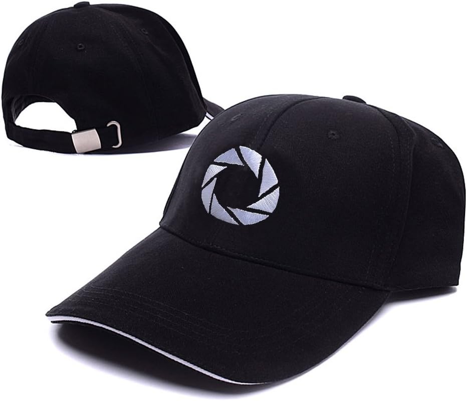 HAIHONG Portal 2 Aperture 80's Logo Adjustable Baseball Caps Unisex Snapback Embroidery Hats