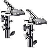 NEEWER 2 PCS Photo Studio Heavy Duty Metal Clamp Holder for Reflector | With 5/8" Light Stand Attachment