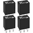 301-1C-C-R1 U01 12VDC Relay - (Set of 4), VJ28-95F24-S01 Replacement 5 Pins Automotive Relay SPDT, Multifunctional Relay 12VDC 20A