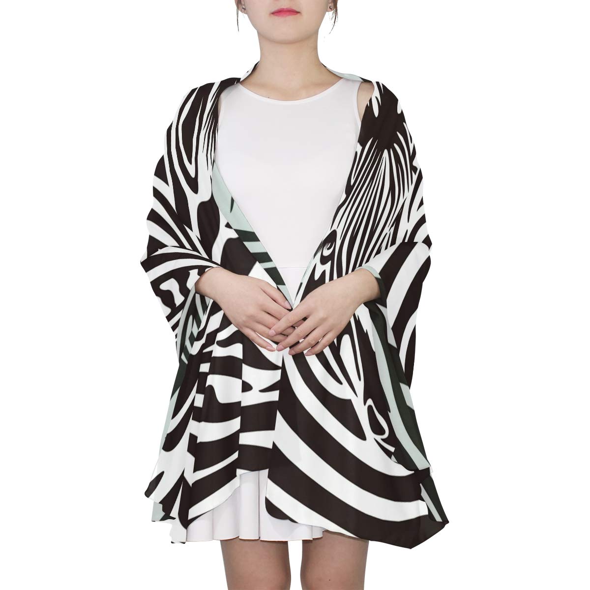 XLING Fashion Scarf Funny African Animal Zebra Pattern Long Lightweight Sunscreen Silk Scarf Shawl Wrap Muffler Neckerchief for Women Men XLING Fashion Scarf Funny African Animal Zebra Pattern Long Lightweight Sunscreen Silk Scarf Shawl Wrap Muffler Neckerchief for Women Men