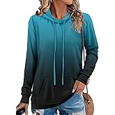 Angerella Hoodies for Women Camo Leopard Print Tops Pullover Hooded Sweatshirt Drawstring with Pocket