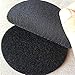 Bigger Round Size Self Adhesive 6 Pack 4 inch Hook Loop Tape Dots with Super Sticky Back Mounting Tape Removable Perfect for Home or Office (4 inch Diameter, Black)