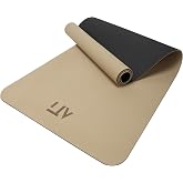Eco-Friendly Yoga Mat, Beige, 6mm | Non-Slip, TPE, Exercise Mat