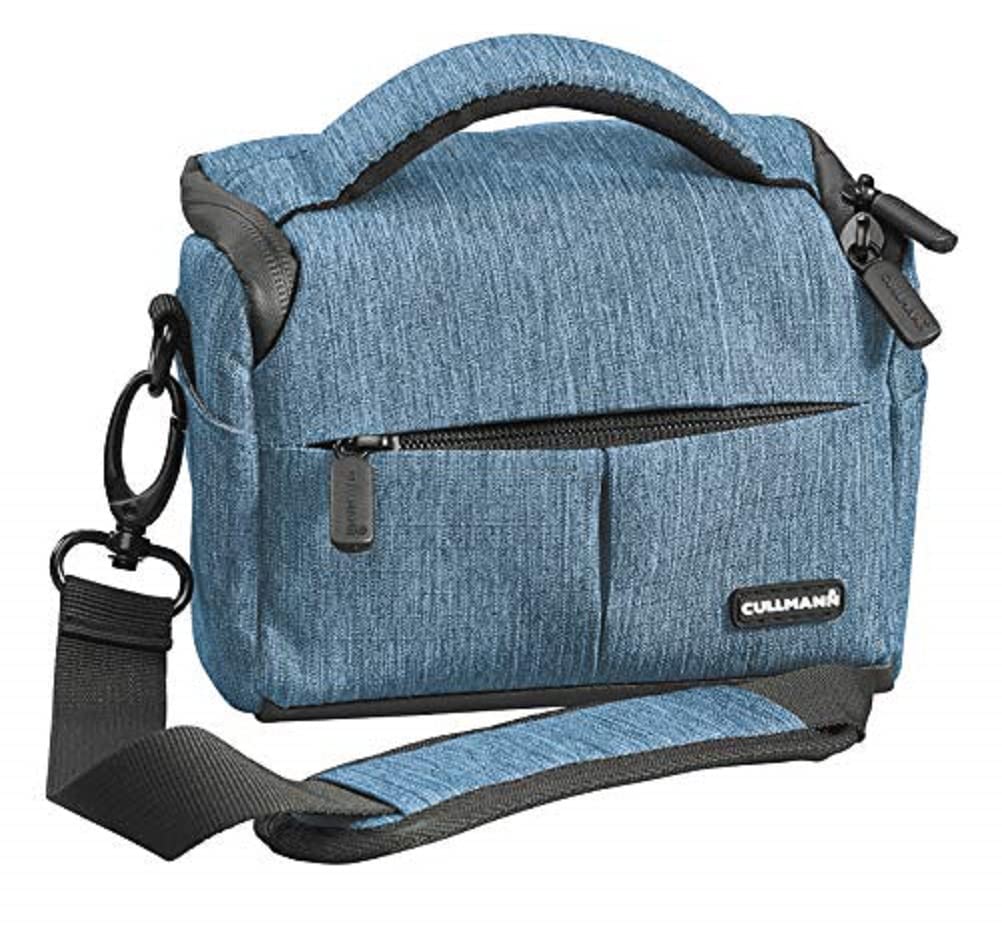 Cullmann - 90283 - MALAGA Vario 200 Camera bag for medium-sized CSC, DSLR equipment or camcorder, blue - inside dimensions: 140x90x75mm - water-repellent thanks to 450D rip-stop polyester PU coating