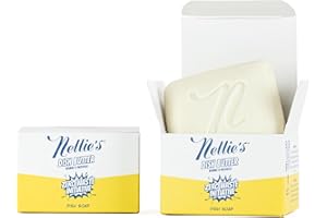 Nellie's Dish Butter Refill - Semi-Solid Zero-Waste Dish Soap Block Alternative - Light Lemongrass Scent - Easy Refill for Di