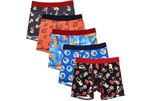 Bioworld Naruto Chibi Hidden Leaf Village Kids Boxer Briefs Pack of 5