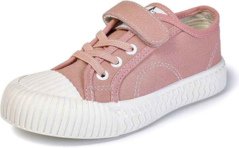 Amazon Maxer 17cm 22 5cm カジュアル キャンバスシューズ ローカット シンプル 女の子 スニーカー キッズ 子供 滑り止め キッズシューズ 七五三 通学 通園 子供の日 登山 旅行 5色展開 黒 白 黄 赤 桃 キッズ ベビー