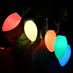 SUNSGNE 25Ft Christmas Lights Outdoor, C9