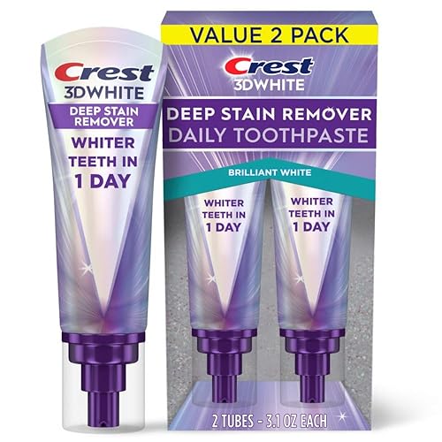 Crest 3DWhite Brilliance Deep Stain Remover Brilliant White Toothpaste - 3.1oz/2pk