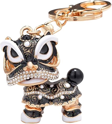 Amazon Largesoy キーホルダー キリン ライオン キーリング バッグチャーム かばん飾り 可愛い 飾り プレゼント 黒色 ジュエリー 通販