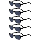 Eyekepper Vintage Reading Glasses for Men - 5 Pack Spring Hinges Classic Readers