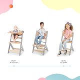Kinderkraft ENOCK High Chair Pillow Set 2 Cushions Grey view 2