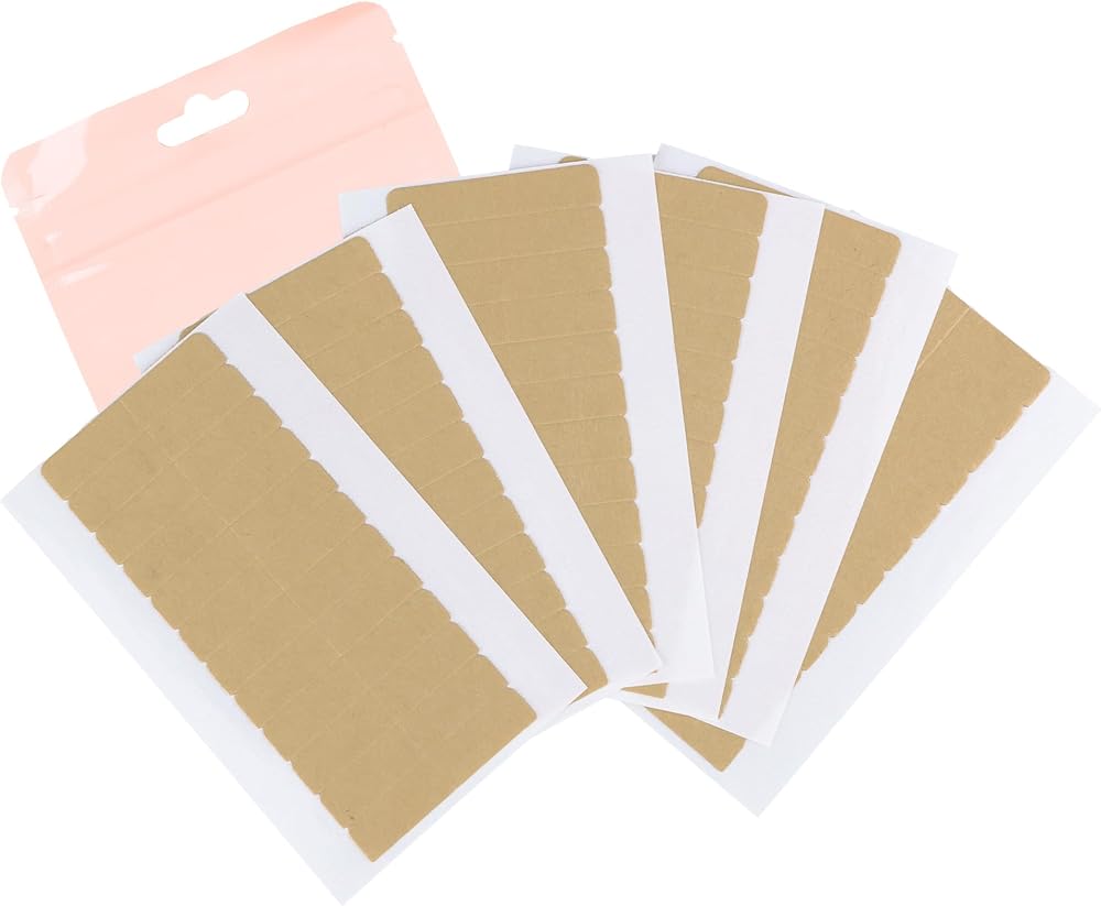 GOO GOO Hair Extension Tape Double Sided Adhesive Replacement Tape 72pcs 1.6x0.3