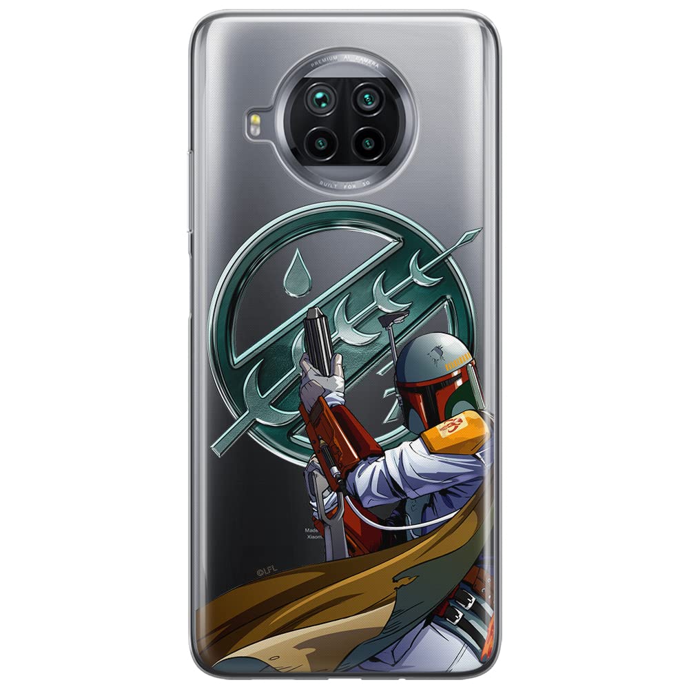 ERT GROUP mobile phone case for Xiaomi MI 10T LITE/REDMI NOTE 9 PRO 5G original and officially Licensed Star Wars pattern Boba Fett 002, partially transparent