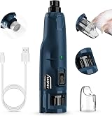 Casfuy Dog Nail Grinder Quiet 6-Speed 3 Ports LED Lights Rechargeable view 9