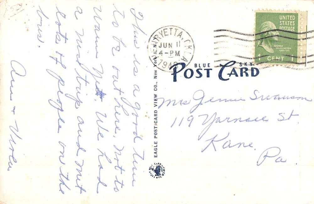 Amazon Com Henryetta Oklahoma Post Office Street View Antique