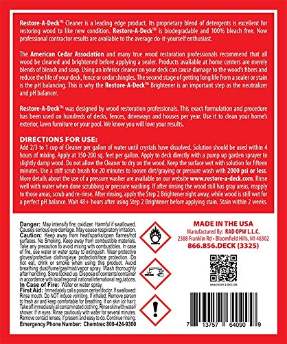 Restore-A-Deck Wood Cleaner