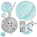 QIANSE Wonderful Life Multicolor Jewelry Set Necklace Bracelet Earrings Austrian Crystals for Women Christmas Birthday Gifts for Women Girlfriend Wife for Her