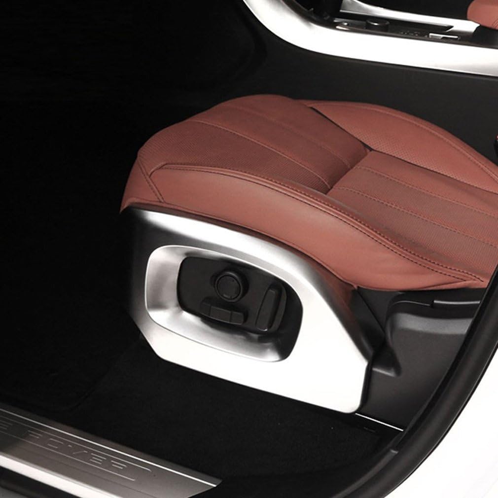 2pcs Accessories ABS Chrome Seat Side Frame Decoration Trim Car Styling