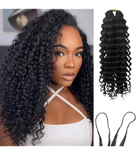 Amazon.com : Water Wave Crochet Human Hair Knotless Pre  display picture 3