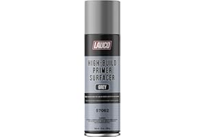LAUCO Grey High-Build Primer Aerosol 13 oz, Heavy Fill Automotive Surfacer for Paint Prep on Metal, Aluminum, Plastic & Fiberglass