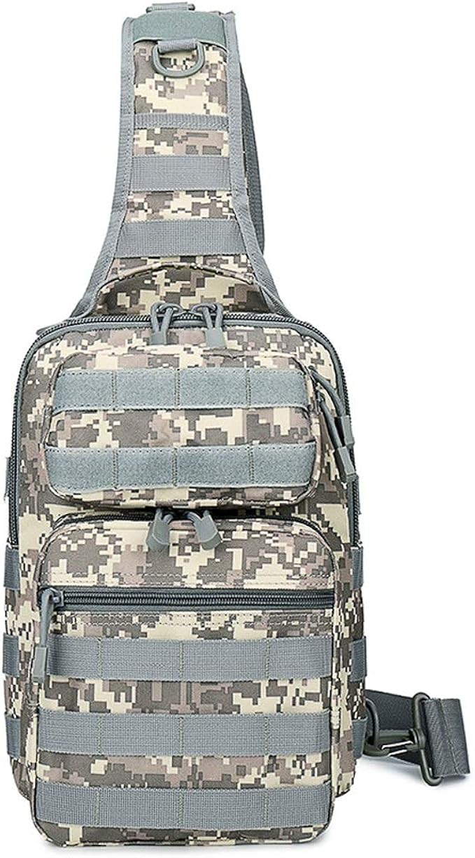 Tactical Sling Bag For Men Women, Large EDC Molle Travel