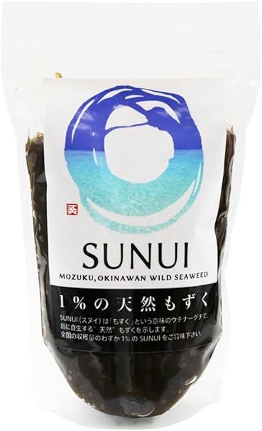 Amazon Sunui 500g 3袋 沖縄県久米島産手摘み天然もずく スイミー 海藻類 通販