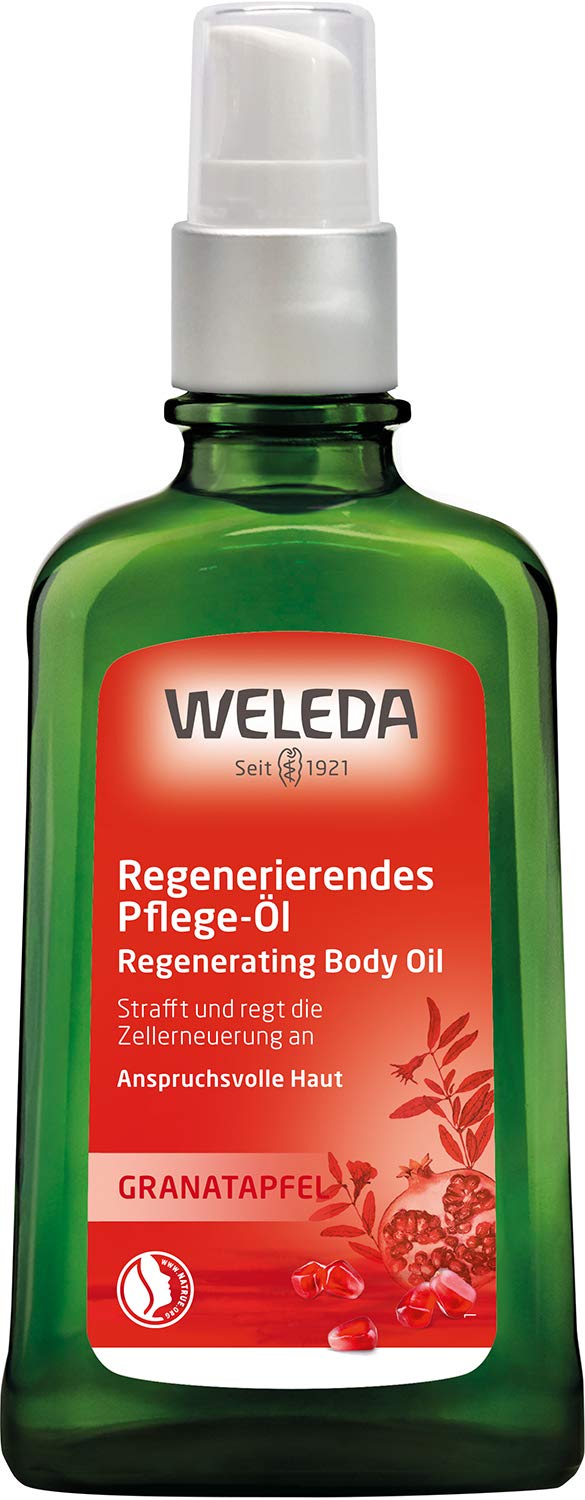 WELEDA Bio Granatapfel Körperöl - ätherisches Naturkosmetik Hautpflege Massageöl / Pflegeöl mit Jojobaöl, Sesamöl & Macadamia Öl strafft die Haut & mindert Zeichen der Hautalterung (vegan / 100ml) 8
