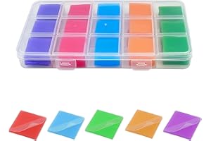LIRUNQIU Diamond Painting Glue Wax with Storage Box, 105 Pcs High-Strength Wax Clay for 5D Diamond Art, Long-Lasting Diamond Dot Drill Tools for Adults Kids(Colorful)