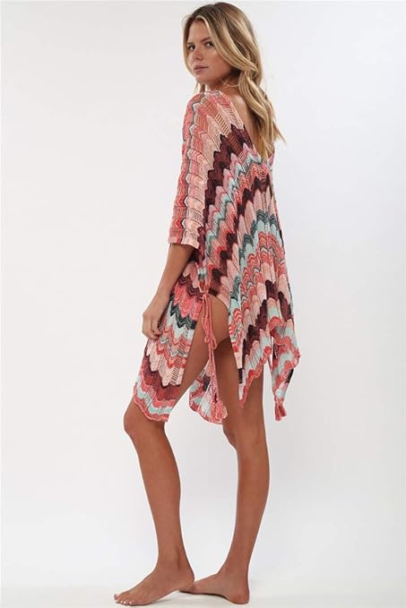 Women Cotton Kaftan Bikini Cover Ups Beach Maxi Dress