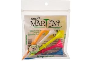 Martini 3 1/4" Step-Up Assorted Golf Tees- Pack of 2 (10 Tees)