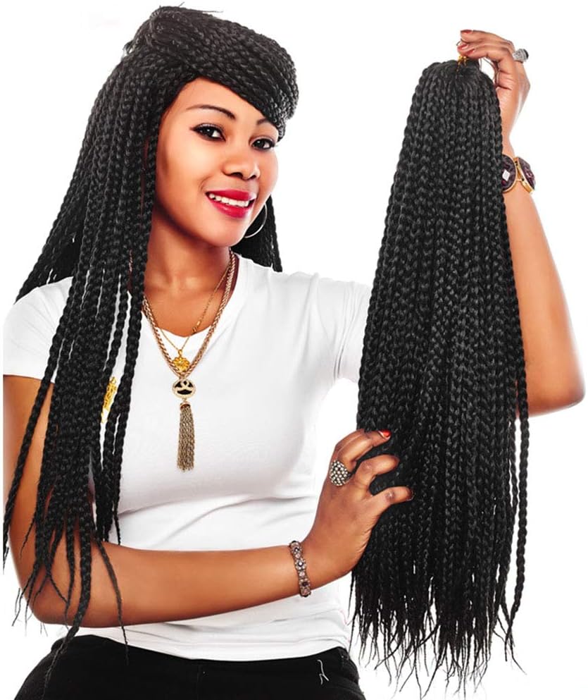 3X Big Havana Mambo Twist Synthetic Hair Crochet Braids Box Big Senegalese Twists Braiding 14 inch（6-Pack）（#1）