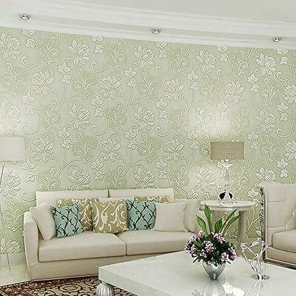 Buy Fidgetgear 10m 3d Flower Pattern Wallpaper For Bedroom
