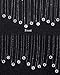 D.B.MOOD Jewelry for Women Pendant Necklaces Silver Rolo Chain Crystal Gemstone Necklace 26 Letters 17.3 Inches Y