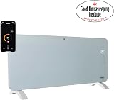 Princess 2000W Smart Electric Convection Heater Panel Glass White App Control view 2