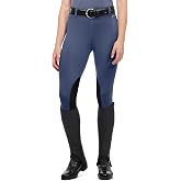 Kerrits Women's Performance Knee Patch Horse Riding Tights &ndash; Breathable Lightweight Equestrian Schooling Leggings, Pockets