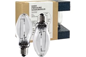 GRUOTVSZAK LU100/MED High Pressure Sodium Light Bulb, 100 Watts, ED17/MED, Medium Base (E26), ANSI Code S54, 9000 Lumen, 2400