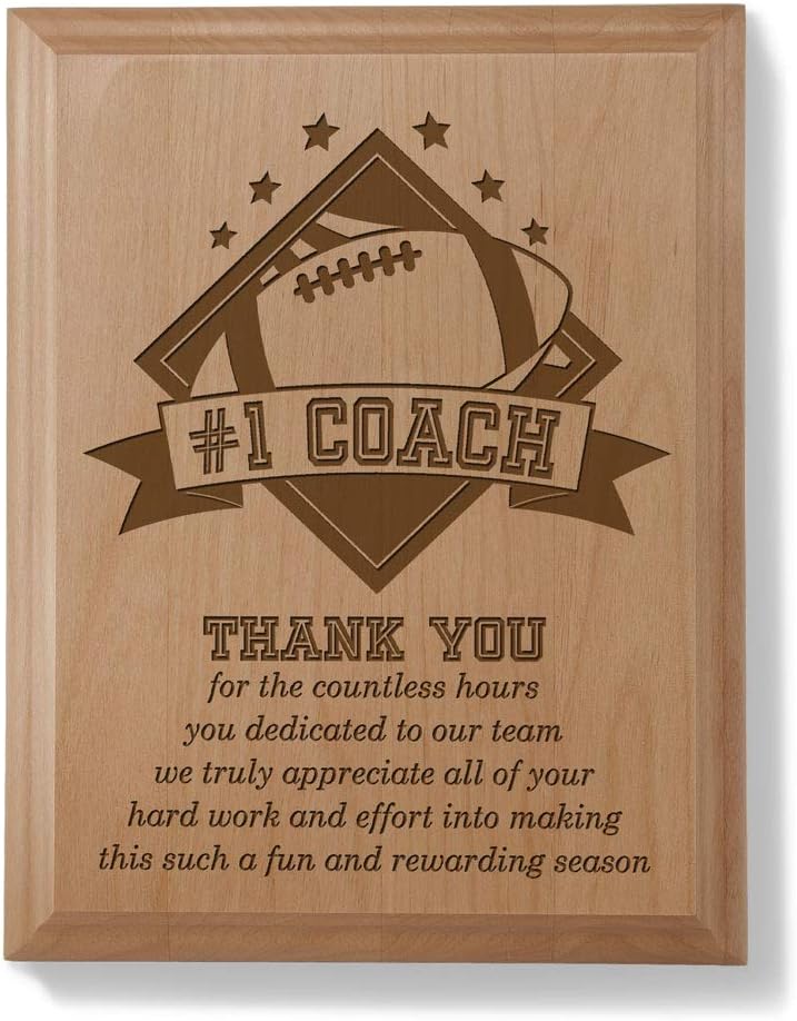 Kate Posh - #1 Football Coach Plaque and Award : Office Products
