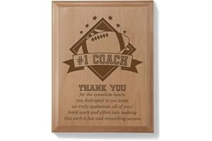 Kate Posh - #1 Football Coach Plaque and Award