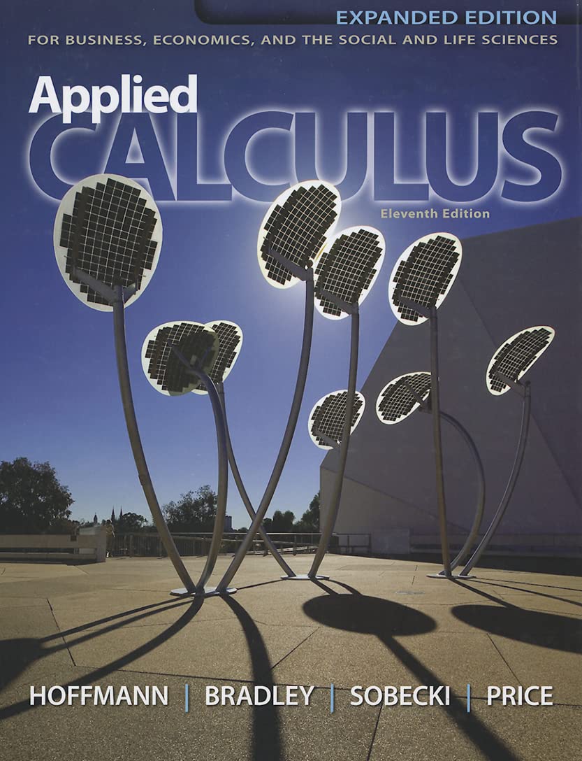 Applied Calculus: For Business, Economics, and the