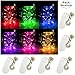 Yitee 6 PCS 6 Colors LED String Light, Battery Powered 20 Micro Starry LED Silver Copper Wire Lights, Best for Home Party Mason Jar Bottle Decor Mood Lights Mother's Day Gifts Decoration