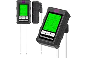 VETOUCH 6 in 1 Soil Moisture Meter, Upgraded Stainless Steel Probe Soil Light/Moisture Meter for Plants, Soil Tester for Gard