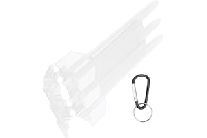 Carrying Case, Travel Case 3 Sleeve Transparent Professional for All Kinds of Darts for Outdoor(Transparent White)