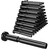 BLIKA 50 Pack 3/16" Black Invisible Cable Railing Kits for 2"x2" Wood & Metal Posts, T316 Stainless Steel Invisible Receiver and Swage Stud End for Deck Stair Railing, Black Cable Railing Hardware